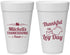 Personalized Thanksgiving 20 oz Foam Cups - Leg Day | 260033