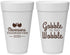 Personalized Thanksgiving 20 oz Foam Cups - Gobble Til You Wobble | 260034