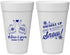 Personalized Wedding 20 oz Foam Cups - Christmas Snow | 268
