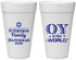 Personalized Hanukkah 20 oz Foam Cups - Oy To The World | 270000