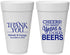 Personalized Wedding 20 oz Foam Cups - Cheers Years Cold Beers | 271