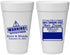 Personalized Wedding 20 oz Foam Cups - Hello My Name Is | 280