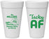 Personalized Christmas 20 oz Foam Cups - Tacky Af | 280017