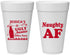 Personalized Christmas 20 oz Foam Cups - Eat Drink Be Ugly | 280024