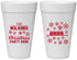 Personalized Christmas 20 oz Foam Cups - Snowflakes | 280042