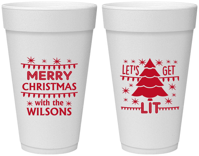 Personalized Christmas 20 oz Foam Cups - Nutcracker | 280052