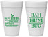 Personalized Christmas 20 oz Foam Cups - Bah Hum Bug | 280057