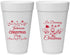 Personalized Christmas 20 oz Foam Cups - Wine | 280068