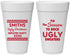 Personalized Christmas 20 oz Foam Cups - Ugly Sweater | 280080