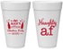 Personalized Christmas 20 oz Foam Cups - Naughty Af | 280084