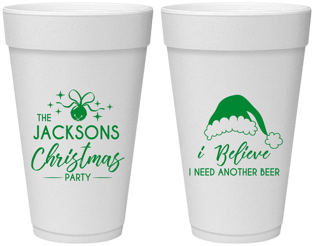 Personalized Christmas 20 oz Foam Cups - Santa Claus | 280085