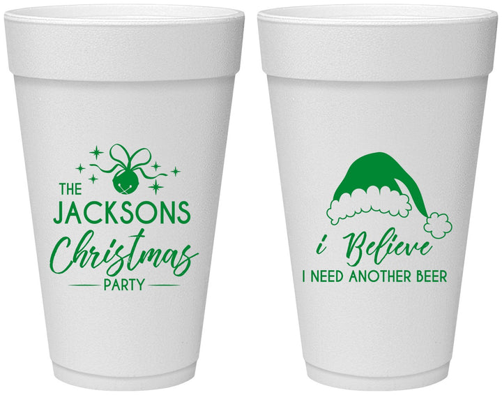 Personalized Christmas 20 oz Foam Cups - Santa Claus | 280085