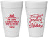 Personalized Christmas 20 oz Foam Cups - Mistletoe | 280092
