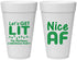 Personalized Christmas 20 oz Foam Cups - Nice Af | 280093