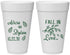 Personalized Wedding 20 oz Foam Cups - Fall In Love | 283