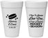 Personalized Wedding 20 oz Foam Cups - Hockey | 300