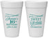 Personalized 16th Birthday 20 oz Foam Cups - String Lights | 300009