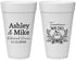 Personalized Rehearsal Dinner 20 oz Foam Cups - Tomorrow We Do | 30002