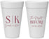 Personalized Rehearsal Dinner 20 oz Foam Cups - The Night Before | 30009