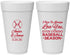 Personalized Wedding 20 oz Foam Cups - Baseball | 303