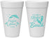 Personalized Wedding 20 oz Foam Cups - Started On The Beach | 310