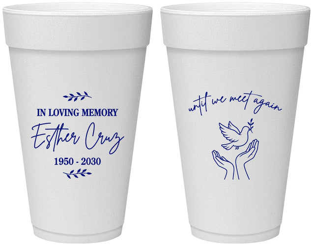 Personalized Memorial 20 oz Foam Cups - In Loving Memory | 310004