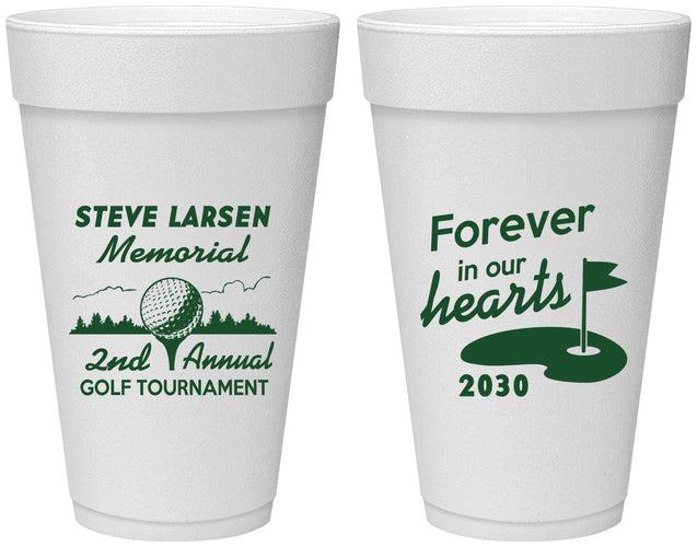 Personalized Memorial 20 oz Foam Cups - Forever In Our Hearts | 310006