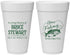 Personalized Memorial 20 oz Foam Cups - Gone Fishing | 310023