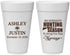 Personalized Wedding 20 oz Foam Cups - We Interrupt Hunting | 316
