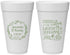 Personalized Wedding 20 oz Foam Cups - Love Laughter Happily | 326