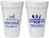 Personalized Wedding 20 oz Foam Cups - Eat Drink Be Married | 327