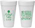 Personalized Wedding 20 oz Foam Cups - Lucky In Love | 328