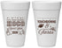 Personalized Homecoming 20 oz Foam Cups - Touchdowns And Tiaras | 330010