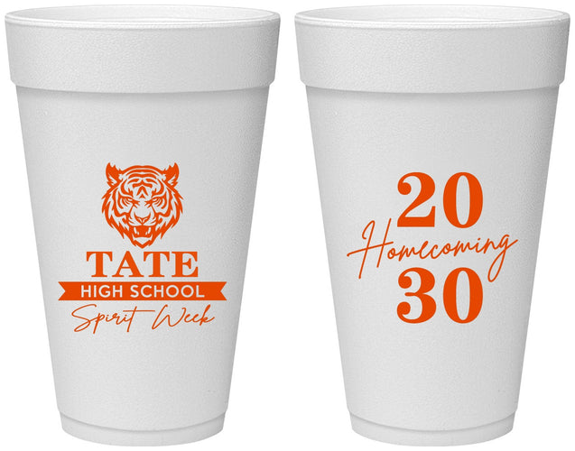 Personalized Homecoming 20 oz Foam Cups - Hoco Spirit Week | 330015
