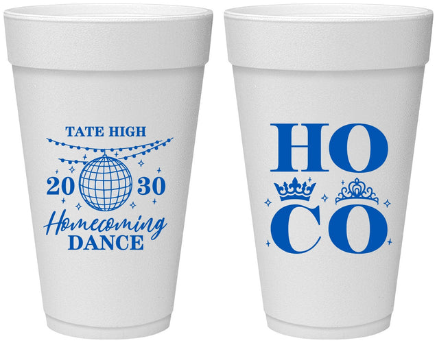 Personalized Homecoming 20 oz Foam Cups - Hoco Dance | 330016