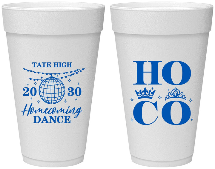 Personalized Homecoming 20 oz Foam Cups - Hoco Dance | 330016