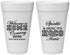 Personalized Homecoming 20 oz Foam Cups - Sparkle Shine Hoco Time | 330017