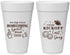 Personalized Homecoming 20 oz Foam Cups - Spirit Week | 330019