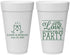 Personalized Wedding 20 oz Foam Cups - Love Party | 331