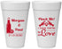 Personalized Wedding 20 oz Foam Cups - Crawfish Boil Pinch Me | 337