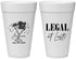 Personalized 21st Birthday 20 oz Foam Cups - Legal At Last | 340005