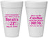 Personalized 21st Birthday 20 oz Foam Cups - Candles Cake Drunk | 340017