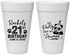 Personalized 21st Birthday 20 oz Foam Cups - Party Like An Animal Panda | 340021