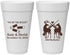 Personalized Wedding 20 oz Foam Cups - We Bit The Bullet | 343