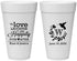 Personalized Wedding 20 oz Foam Cups - Love Laughter Happily | 345