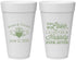 Personalized Wedding 20 oz Foam Cups - Love Laughter Happily | 346