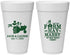 Personalized Wedding 20 oz Foam Cups - Left The Farm Tractor | 347