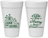 Personalized Wedding 20 oz Foam Cups - Left The Farm Tractor | 352