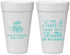 Personalized Wedding 20 oz Foam Cups - Sun Sand Drink In My Hand | 353