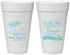 Personalized Wedding 20 oz Foam Cups - Beach | 358